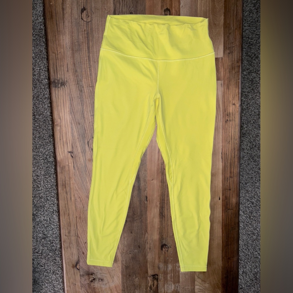 lululemon athletica Neon Yellow High-Rise Leggings